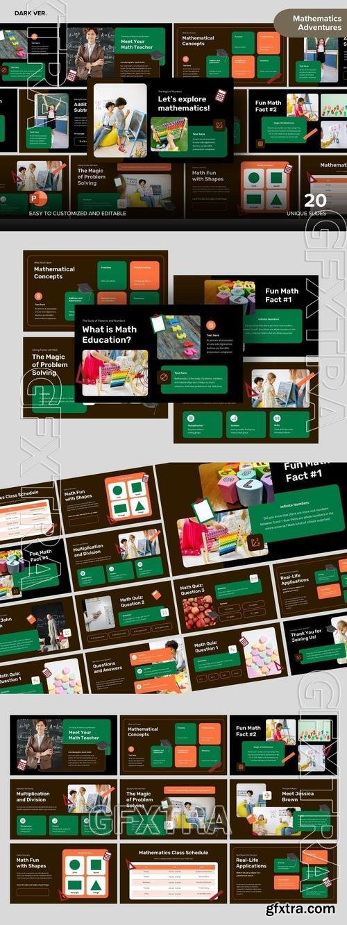 Mathematics Adventures Dark Ver. - PPT Template 77Z53J4 Mathematics Adventures Dark Ver. - PPT Template 77Z53J4