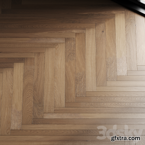 3dsky Pro - Oak parquet board 09 (wood floor set)