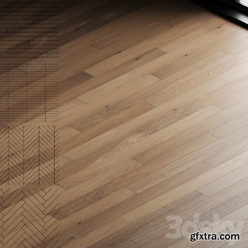 3dsky Pro - Oak parquet board 09 (wood floor set)