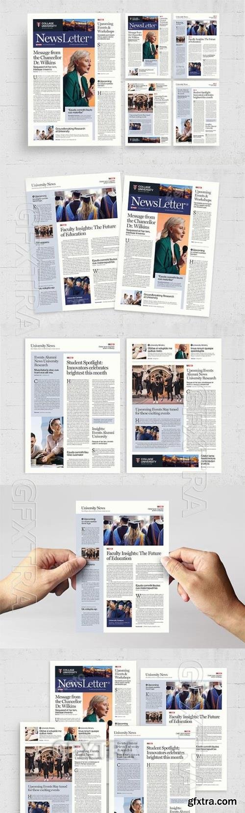 GR - University Newsletter Template 56617733