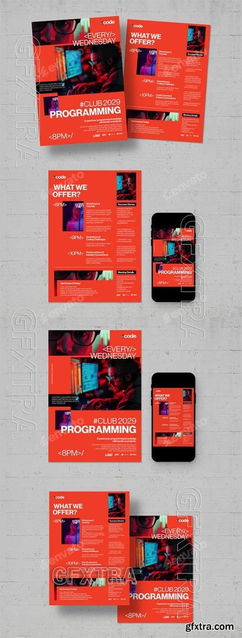 GR - Programming Club Flyer Template 56619759