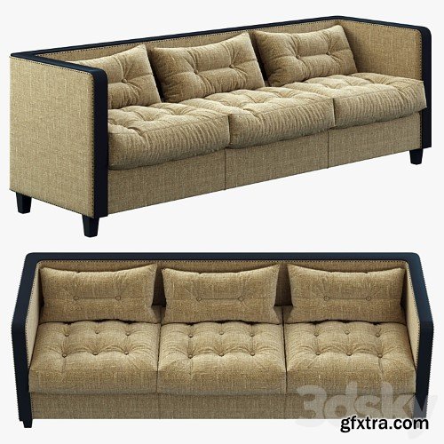 3dsky Pro - Restoration Hardware Shelter Arm Upholstered Sofa