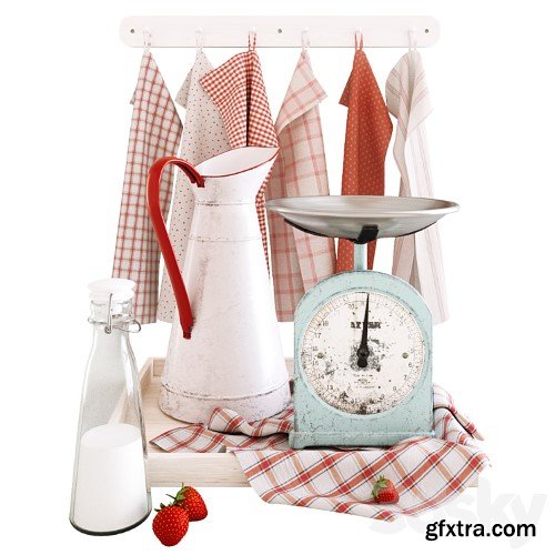 3dsky Pro - Decorative set with strawberry