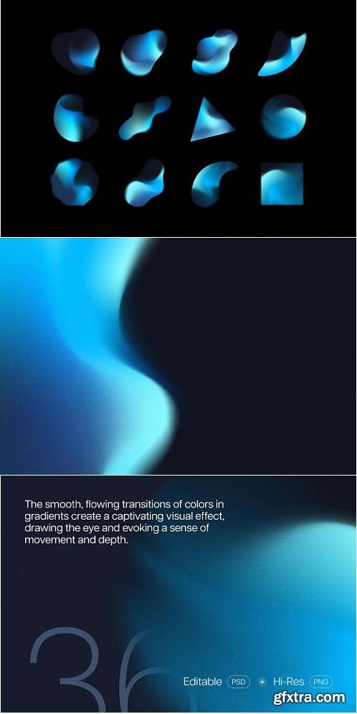 PixelBuddha - Gradient Shapes Collection