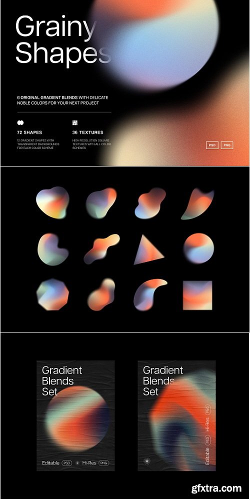 PixelBuddha - Gradient Shapes Collection
