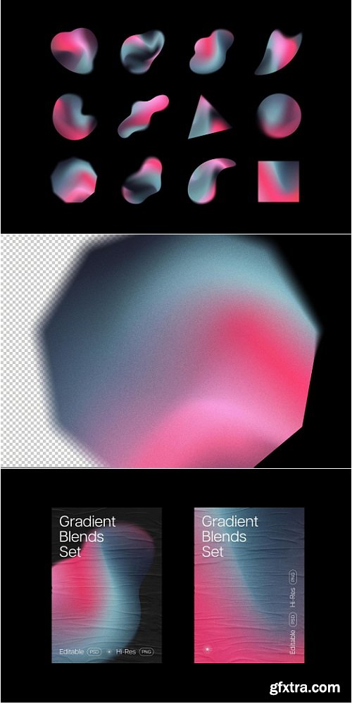 PixelBuddha - Gradient Shapes Collection