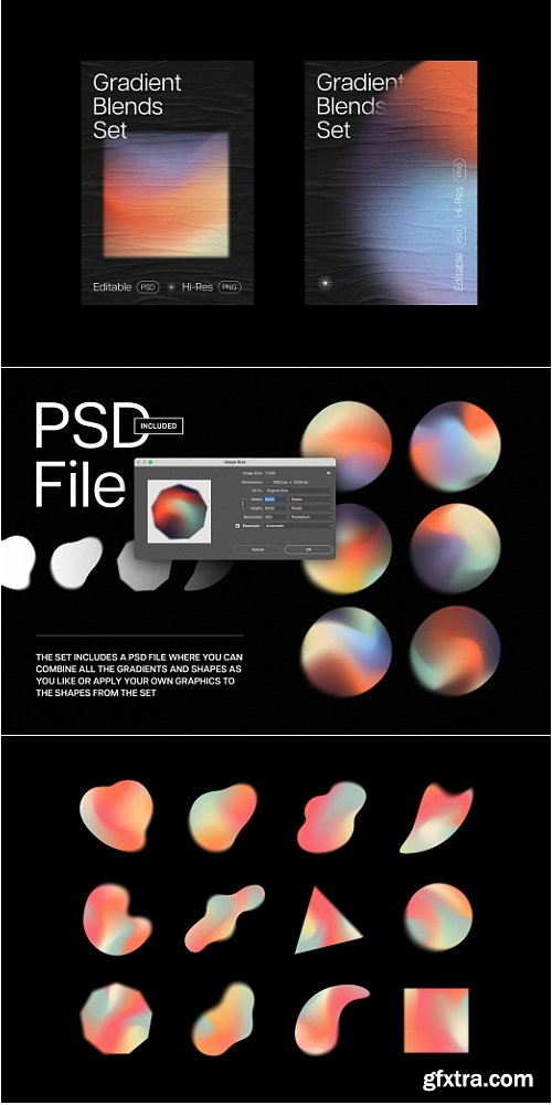 PixelBuddha - Gradient Shapes Collection