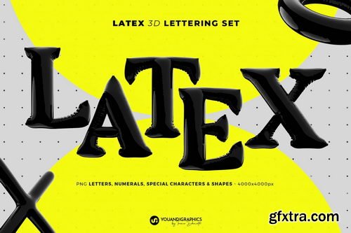 PixelBuddha - Latex 3D Lettering Set