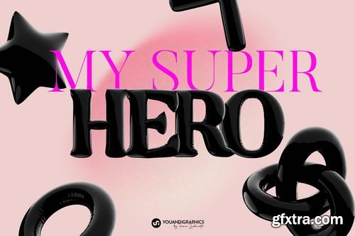 PixelBuddha - Latex 3D Lettering Set