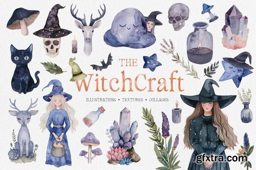 PixelBuddha - Witchcraft: Watercolor Graphics Collection