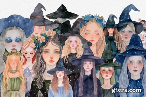 PixelBuddha - Witchcraft: Watercolor Graphics Collection