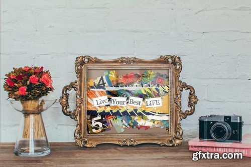 DesignBundles - Paper Collage Png\'s and Backgrounds