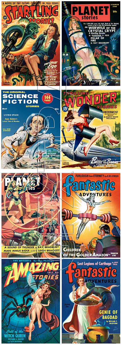 Sci-Fi Pulps 100 UHQ JPG Magazine Covers by TimeTunnel