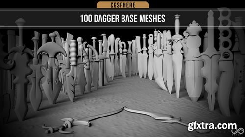 Artstation - 820 Weapon Basemeshes ( CGSphere Weapon Bundle )