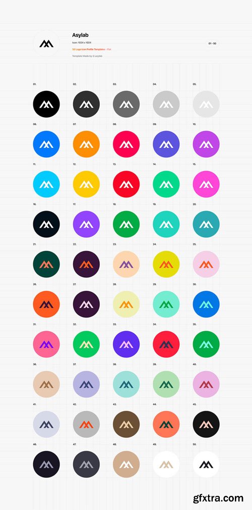 Asylab - iOS 14 Icon Template Mockup
