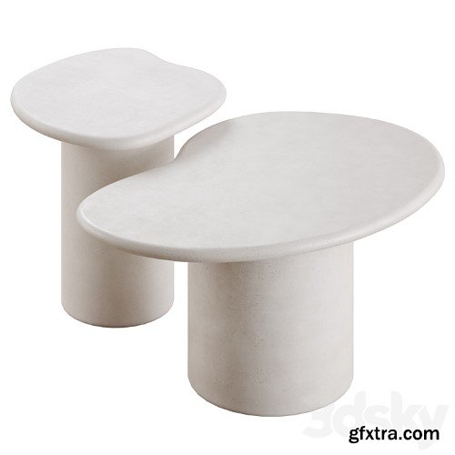 3dsky Pro - Macarella cement coffee tables in 2 colors