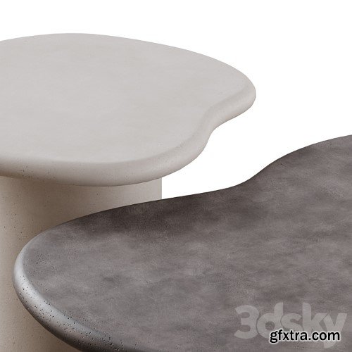 3dsky Pro - Macarella cement coffee tables in 2 colors
