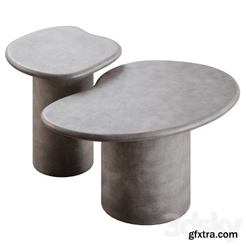 3dsky Pro - Macarella cement coffee tables in 2 colors