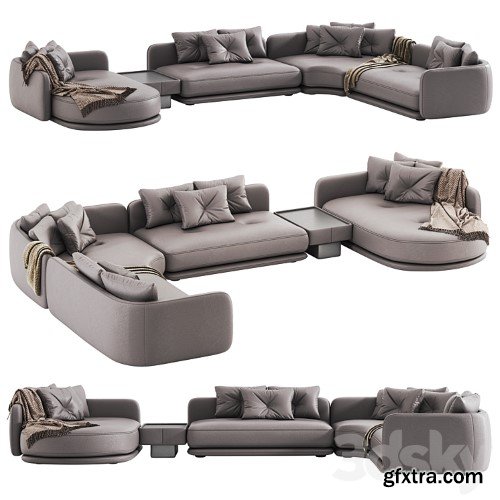 3dsky Pro - Luzaro Rage Sectional Sofa