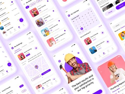 'Hamo - Home Service & House Work App UI Kit'