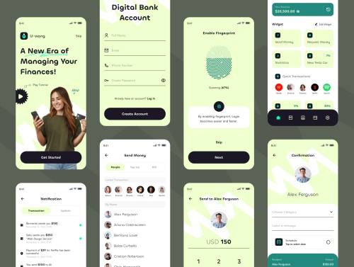 'Uwang - Bank & Finance Apps UI KIT'
