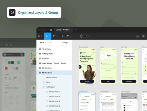 'Uwang - Bank & Finance Apps UI KIT'