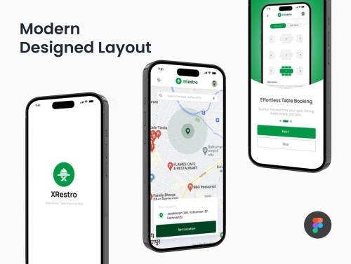 'XRestro - Restaurant Table Reserve App UI Kit.' 'XRestro - Restaurant Table Reserve App UI Kit.'