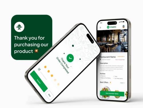 'XRestro - Restaurant Table Reserve App UI Kit.' 'XRestro - Restaurant Table Reserve App UI Kit.'