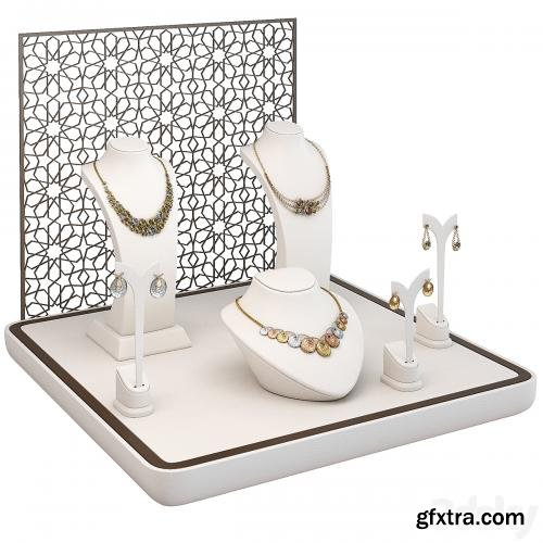 3dsky Pro - Jewelry showcase for a store 2. Jewelry stand. Display