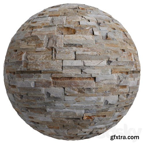 3dsky Pro - FB117 Scissors Stone Texture (Antique - Gutin) | PBR | 2 MAT | 4K