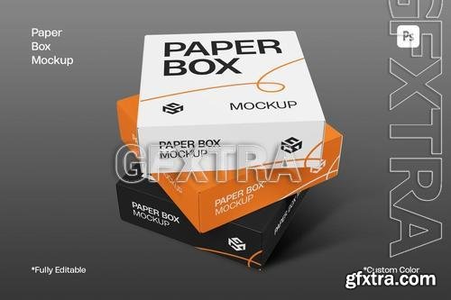 Paper Box Mockup J2Q2TLH Paper Box Mockup J2Q2TLH