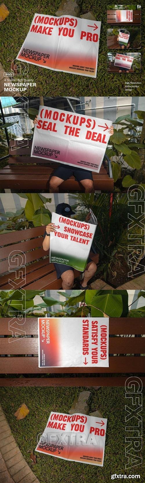 Newspaper Mockup - VOL 2 PJTUPMZ