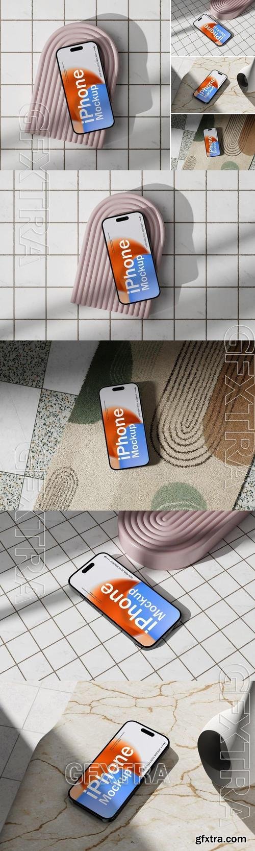 Realistic iPhone mockup E7DCWHN