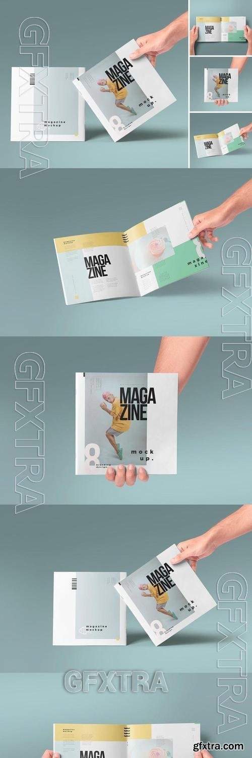 Square Magazine Mockup BVNDU9M