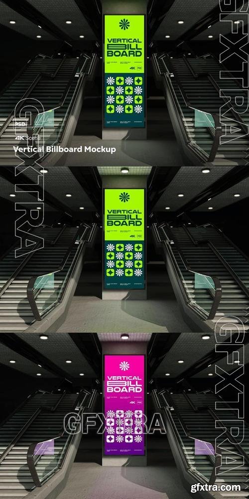 Vertical Billboard Mockup R54T8ZL