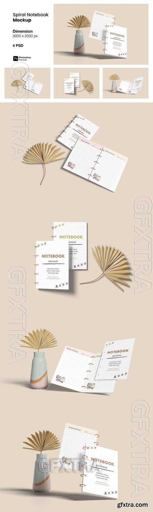 Spiral Notebook Mockup DMNWREZ