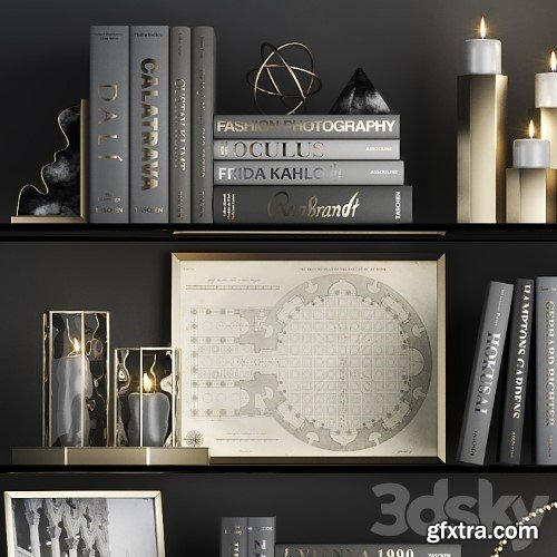 3dsky Pro - DECORATIVE SET 05 (black)