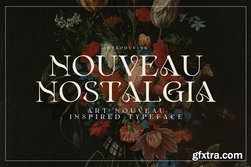 CreativeMarket - Nouveau Nostalgia &ndash; Art Nouveau Font