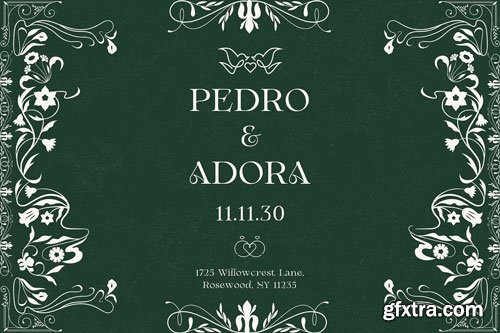 CreativeMarket - Nouveau Nostalgia &ndash; Art Nouveau Font