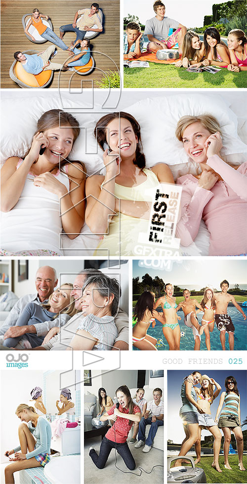 Good Friends 100xJPG by OJO Images OJ025
