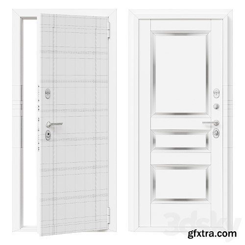 3dsky Pro - Entrance metal door Bravo 11