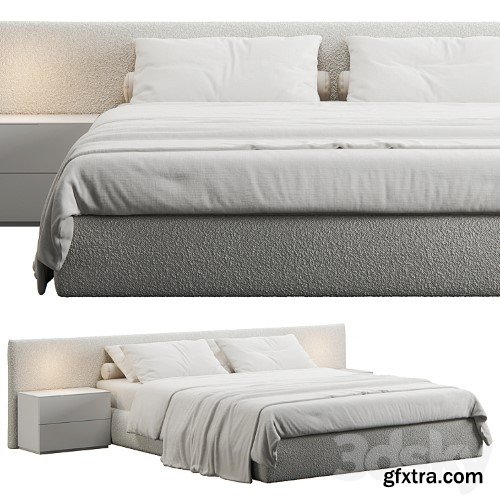 3dsky Pro - Soft Headboard Bed