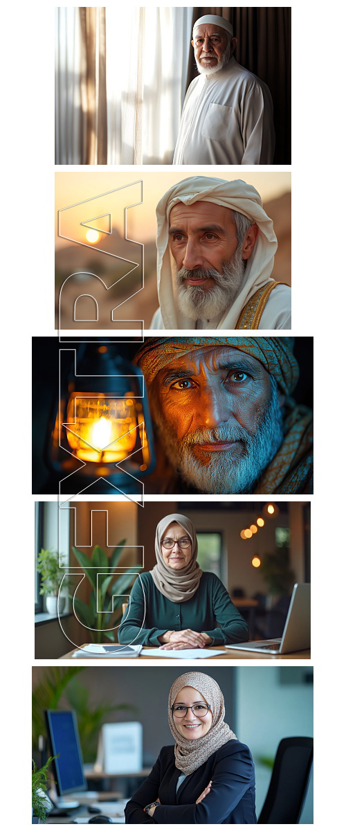 Muslim Men &amp; Women, Adult &amp; Elderly 72xJPG