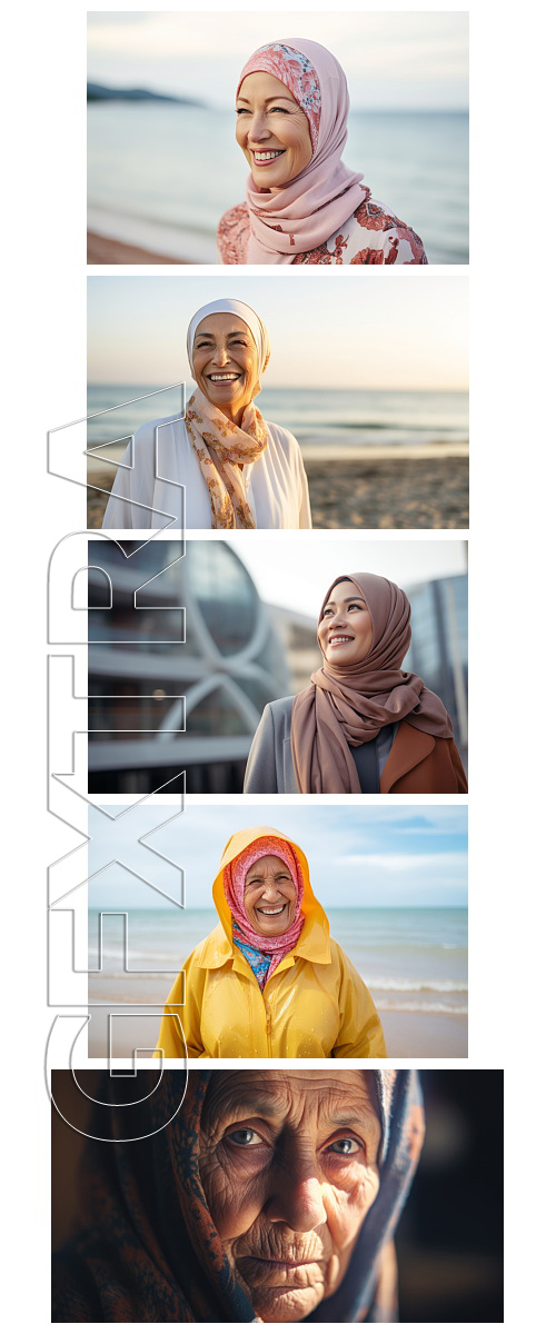 Muslim Men &amp; Women, Adult &amp; Elderly 72xJPG