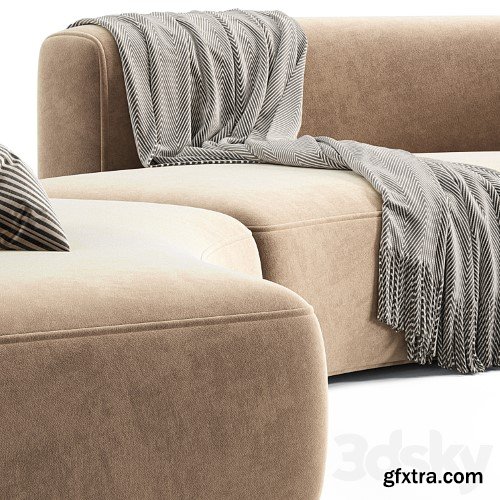 3dsky Pro - Cozy Curve Modular Sofa by MDF Italia
