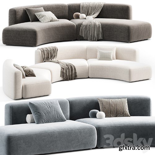 3dsky Pro - Cozy Curve Modular Sofa by MDF Italia