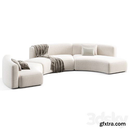 3dsky Pro - Cozy Curve Modular Sofa by MDF Italia