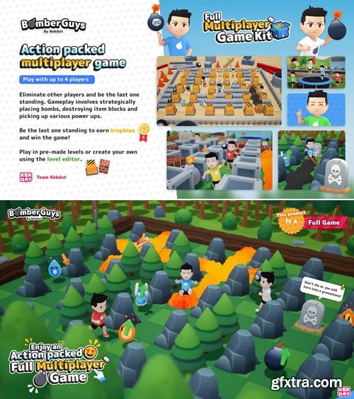 Fab - BomberGuys - Multiplayer Game Template - Blueprints - By Kekdot v4.27+