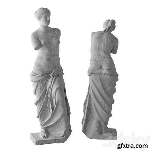 3dsky Pro - Venus Modern sculpture with tattoo