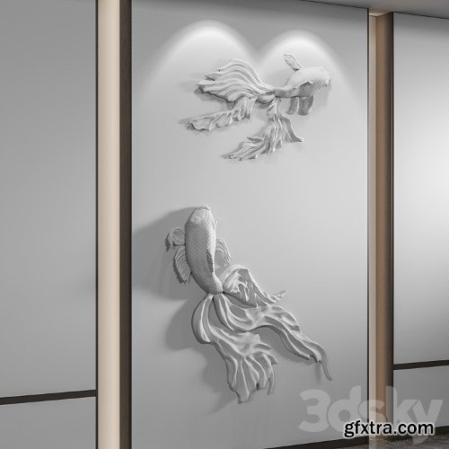 3dsky Pro - Bas-relief Fish